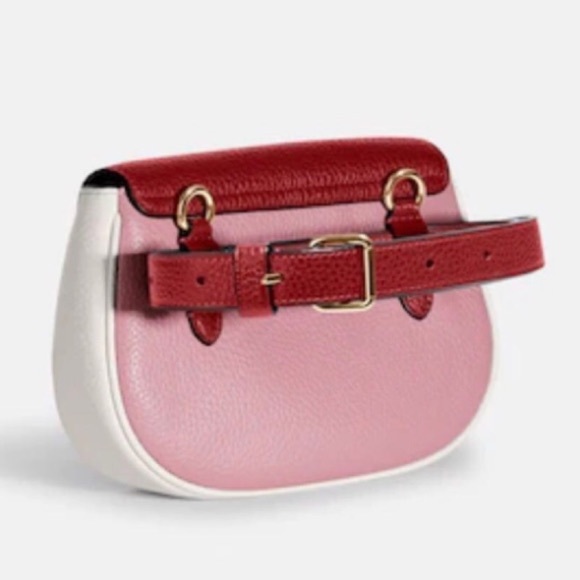 ✨🐹✨Coach Saddle Belt Bag In Colorblock - Picture 2 of 5